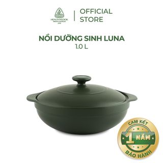 Nồi sứ dưỡng sinh Minh Long - Luna 1.0 L + nắp dùng cho bếp gas, bếp hồng ngoại, không dùng cho bếp từ giá sỉ