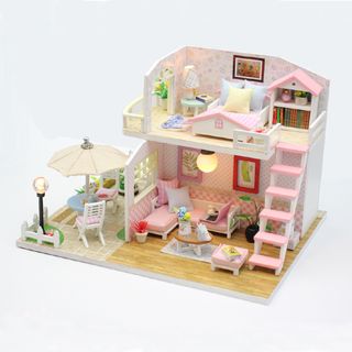 Mô hình nhà gỗ DIY Căn phòng bé gái cực xinh xắn 154k  iKinh Nghiệm
