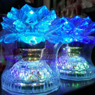 BỘ ĐÈN THỜ SEN NHỰA MINI giá sỉ
