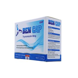 Viên uống tăng đề kháng Ben Cap hỗ trợ tăng để kháng cơ thể - Sản xuất Vgas - Hộp 60 viên