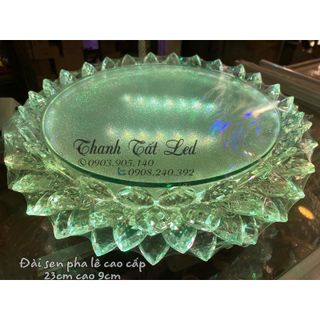 Đế sen Pha Lê Cao Cấp 23cm đế cao 9cm