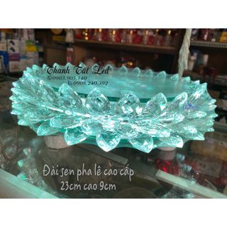 Đế sen Pha Lê Cao Cấp 23cm đế cao 9cm