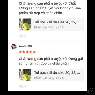 Túi bọc vali đủ size 20, 22, 24, 26, 28