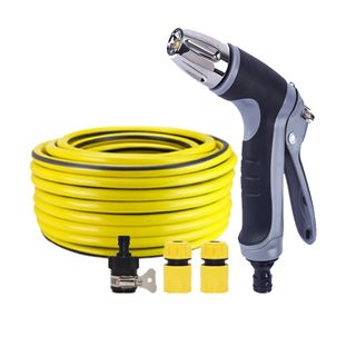 Bộ dây và vòi xịt rửa xe tưới cây tăng áp 7-10m (cút nhựa nối nhựa đen) 206817