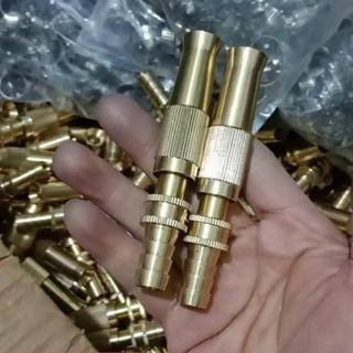 Đầu vòi xịt tăng áp mini Đầu vòi tăng áp đa năng bằng đồng tưới cây rửa xe cực mạnh 206587 tặng đai