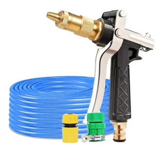 [SKM] Rửa xe tưới cây Bộ dây và vòi xịt tăng áp lực nước 300% loại 30m cút nhựa,nối nhựa 206236