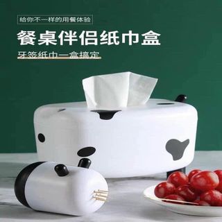 HỘP ĐỰNG KHĂN GIẤY BÒ SỮA