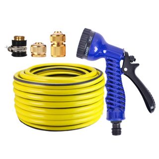 [SKM] Tưới cây rửa xe Bộ dây và vòi xịt tăng áp lực nước 300% loại 30m cút đồng,nối đồng 206843
