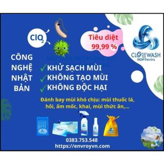Dung dịch khử mùi CN Nhật Bản 2 lít (khử mùi khai, thuốc, hôi, thức ăn, ẩm mốc...)