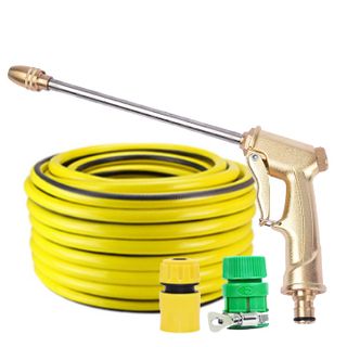 [SKM] Rửa xe tưới cây Bộ dây và vòi xịt tăng áp lực nước 300% loại 30m cút nhựa,nối nhựa 206701-3