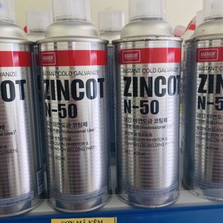 Sơn MẠ kẽm lạnh Rất Giàu kẽm ZINCOT N-50 Nabakem 420ml