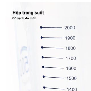 (SIÊU HOT) Hộp Bảo Quản Thực Phẩm, Lọ, Hũ Nhựa Trong Suốt 1500ml/2500 Nhiều Ngăn Đựng Gia Vị,Đồ Khô, Ngũ Cốc,...