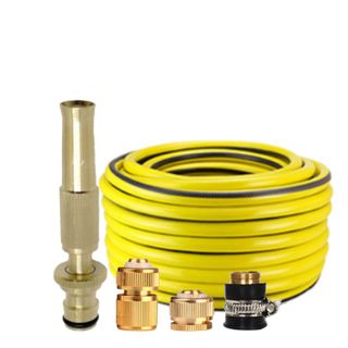 [SKM] Rửa xe tưới cây Bộ dây và vòi xịt tăng áp lực nước 300% loại 25m cút đồng,nối đồng 206587
