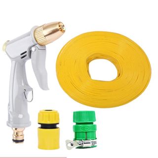 Rửa xe tưới cây Bộ dây và vòi xịt tăng áp lực nước 300% loại 25m cút nhựa,nối nhựa 206846