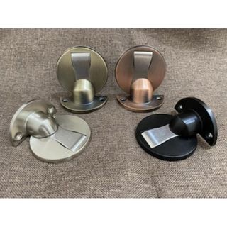 Chặn cửa thông minh, Hít Nam Châm, Chặn Cửa Như Vô Hình Dán Sàn, chống va đập - kèm miếng dán 3M & ốc vít, ảnh thật