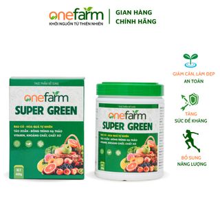 Combo 5 Hộp Sữa Thực Vật Giảm Cân Ăn Kiêng Có Chứa Tảo Xoắn Đông Trùng Hạ Thảo Bột Rau Củ Quả SUPER GREEN ONEFARM