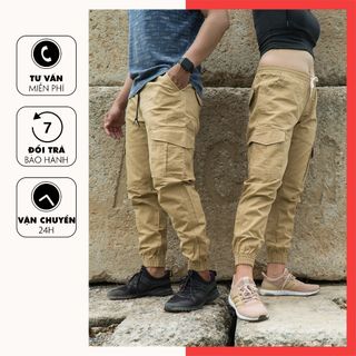 Quần Jogger Túi Hộp Kaki Cao Cấp Dày Dặn Form Unisex TH01