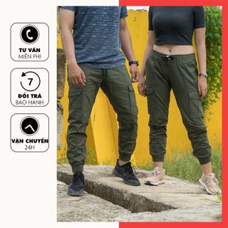 Quần Jogger Túi Hộp Kaki Cao Cấp Dày Dặn Form Unisex TH01