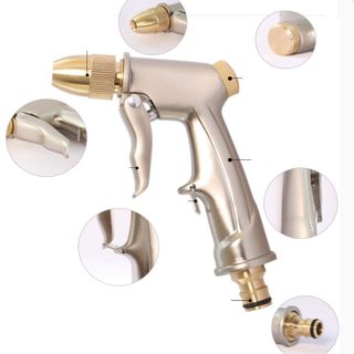 Bộ vòi xịt nước tưới cây đa năng tăng áp lực nước kèm dây tưới dạng lò xo co dãn 206701-1814 loại 10m
