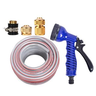 Bộ dây tăng áp 3 lần vòi xịt nước rửa xe, tưới cây loại 10 m(cút đồng-nối đồng) 206843 giá sỉ