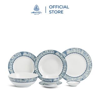 Bộ 10 chén sứ cao cấp Minh Long 11.5 cm - Jasmine - Vinh Quy Nhạt