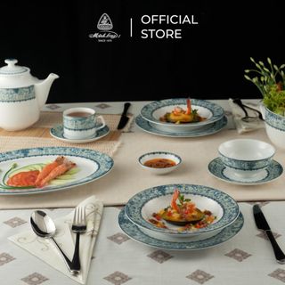 Bộ 10 chén sứ cao cấp Minh Long 11.5 cm - Jasmine - Vinh Quy Nhạt