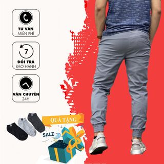 Quần jogge unisex kaki loại 1, form dáng trẻ trung, năng động