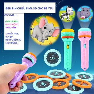 Đồ chơi đèn pin chiếu hình, 24 hình
