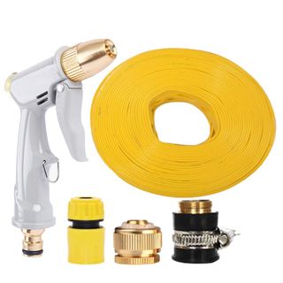 Bộ dây vòi xịt nước tưới cây rửa xe,tăng áp 3 lần, loại 5m (cút nhựa nối đồng nhựa) 206846 giá sỉ