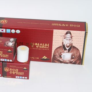 Sỉ An cung thanh tâm hoàn HANSUSAM ( 3.75g x 5 viên x 14 hộp/ thùng)