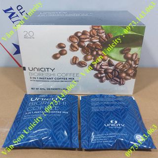 Cà phê Linh Chi Bioreishi Unicity 24 hộp 420g (20 gói vuông 21g)