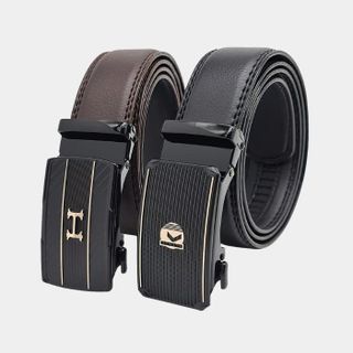 Dây nịt nam cao cấp khóa tự động màu đen - giao mặt ngẫu nhiên DHM-266 giá sỉ