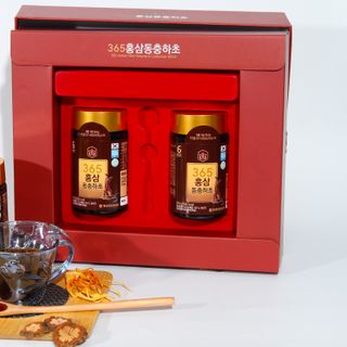 Sỉ Cao hồng sâm đông trùng HANSUSAM 365 ( 250g x 2 lọ x 10 hộp / thùng)