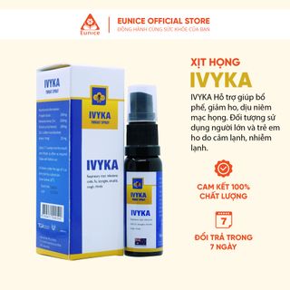 IVYKA Hỗ trợ giúp bổ phế, giảm ho, dịu niêm mạc họng