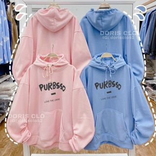 Áo hoodie tay phồng cánh dơi chất thun nỉ 70kg nón 2 lớp