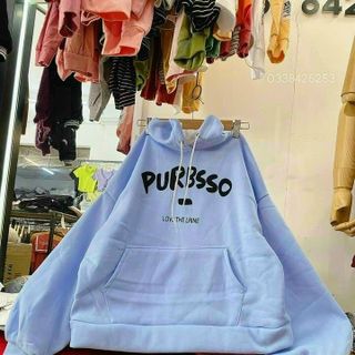 Áo hoodie tay phồng cánh dơi chất thun nỉ 70kg nón 2 lớp