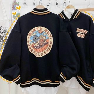Áo khoác bomber cardigan Dirty out nỉ đẹp