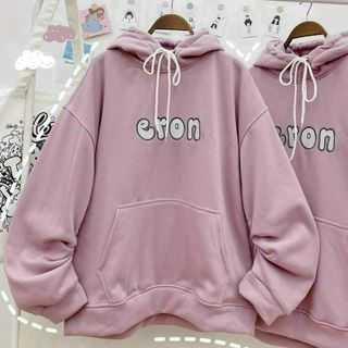 Áo hoodie tay phồng cánh dơi chất thun nỉ 70kg nón 2 lớp eron
