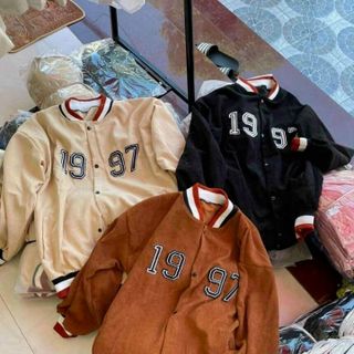 áo khoác nhung thêu 1997 form dưới 70kg giá sỉ