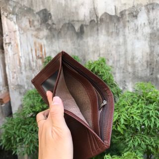 Ví miu hạt da bò