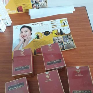 Serum trị mụn thâm nám trắng da se khít lỗ chân lông Vlife Ha Plus chính hãng