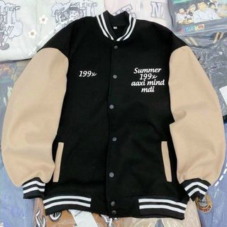 Áo khoác bomber cardigan Logo 199x nỉ đẹp