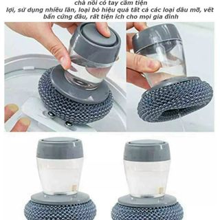 Cọ xoong nồi có tay cầm.