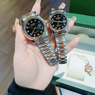 ĐỒNG HỒ RROLEX COUPLE VIỀN TRƠN