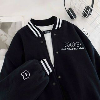 Áo khoác bomber cardigan nỉ đẹp