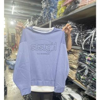 Áo sweater tay phồng form dưới 65kg