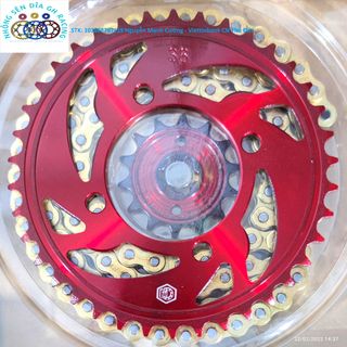 Nhông sên dĩa Exciter 135 - nhông sên dĩa - nhông sên dĩa exciter135 - nhông sên đĩa exciter 135 - sên phốt - sên 10ly
