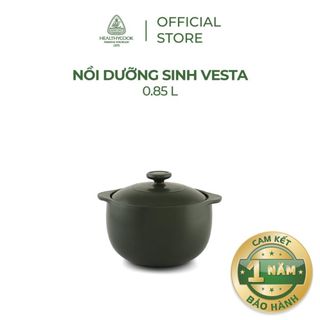 Nồi sứ dưỡng sinh Minh Long - Vesta 0.85 L + nắp dùng cho bếp gas, bếp hồng ngoại, không dùng cho bếp từ giá sỉ