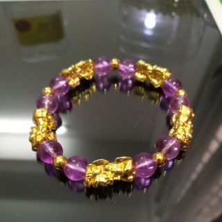 Vòng tay 5 tỳ hưu chuỗi đeo tay tím