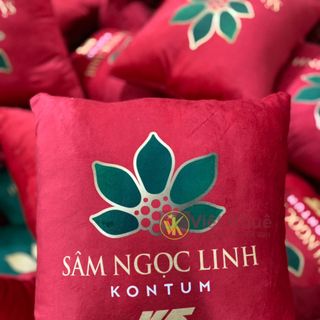 Gối tựa lưng in logo
